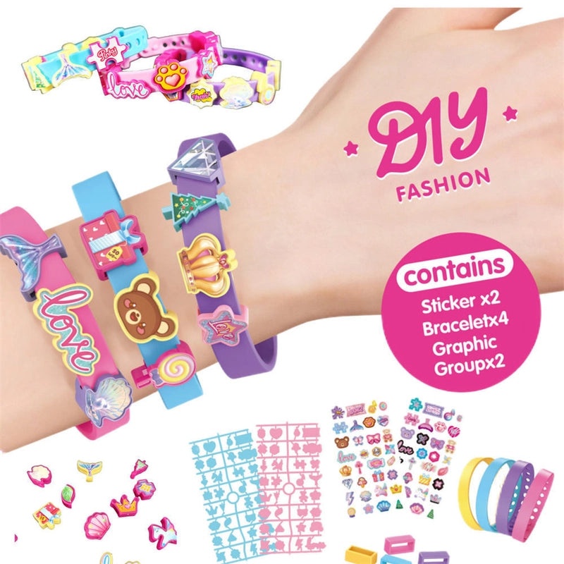 Colorful Beaded Bracelet with Cartoon Plastic Charms|Jewelry & Accessories