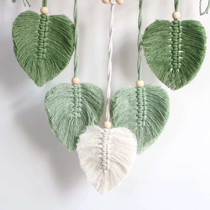 Elegant Minimalist Leaf Cotton Pendant for Home Decor|Home Decoration