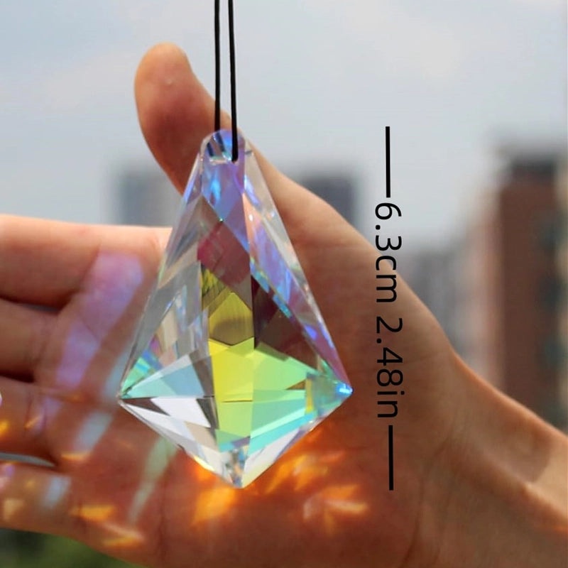 Elegant Geometric Heart Crystal Suncatcher for Home Decor|Home Decor & Accessories