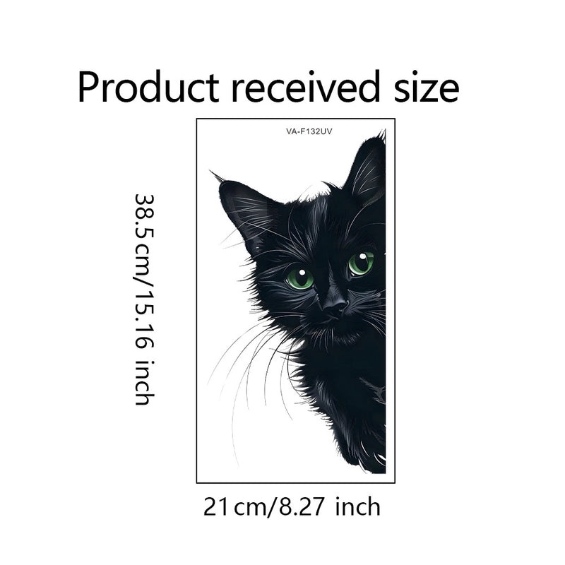 Adorable Cat PVC Wall Decal for Window Decoration | Home Decor & Wall Stickers
