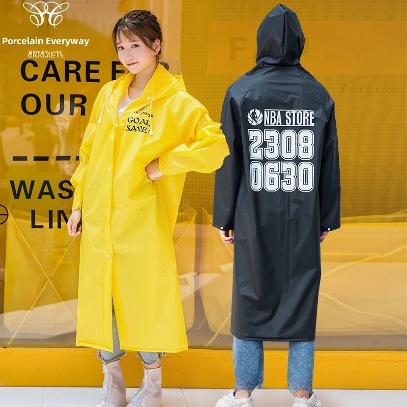 Unisex Korean Style Long Raincoat Windbreaker for Outdoor Cycling Hiking | Outdoor Apparel