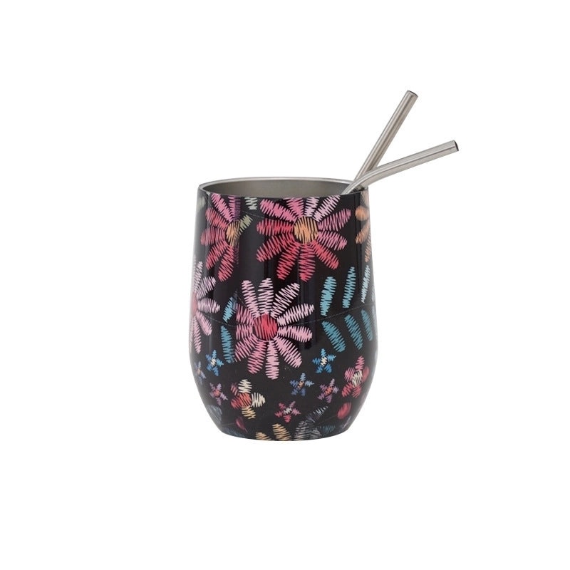 Cute Floral Cartoon Stainless Steel Water Bottle 500ml | Drinkware & Bottles