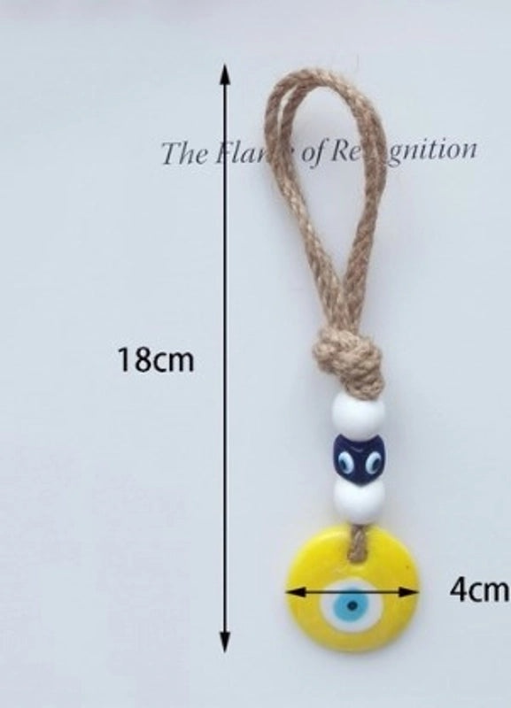 Vintage Devil's Eye Glass Pendant Wall Hanging | Home Decor & Wall Art