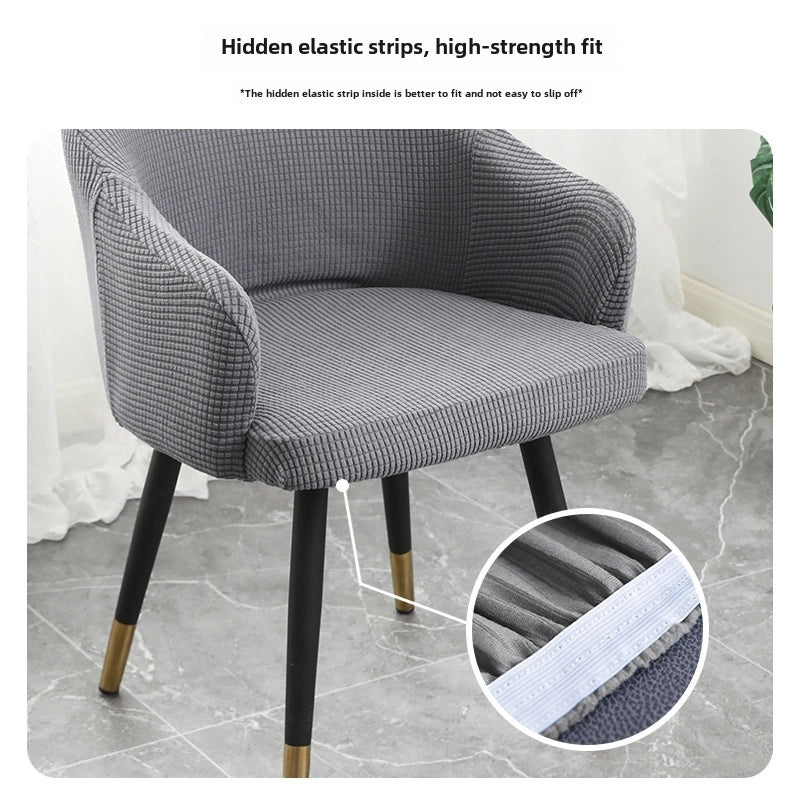 Modern Elastic Full Armrest Chair Cover, Curved Backrest Protector for Dining Table and Stool|Home & Living > Furniture Accessories