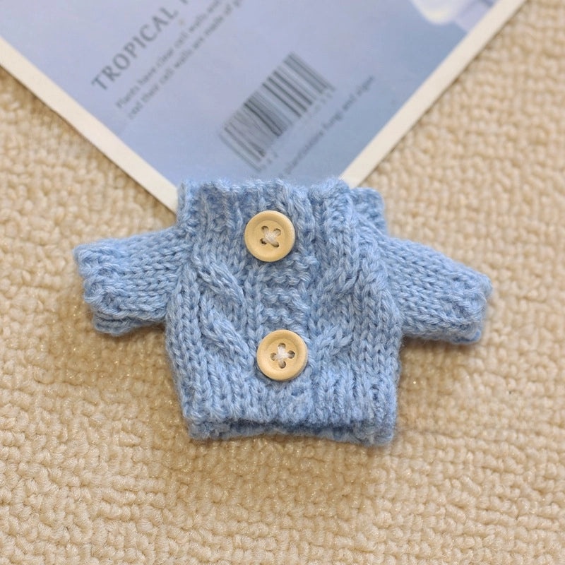 West Highland Hanging Button Sweater for Small Cotton Dolls | Doll Clothes & Accessories
