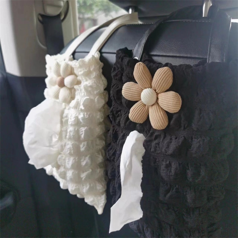 Portable Solid Color Bubble Fiber Tissue Holder|Home & Living Accessories