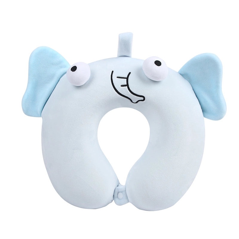 Cartoon Animal Memory Foam U-Shaped Neck Pillow for Travel and Nap | Travel Accessories