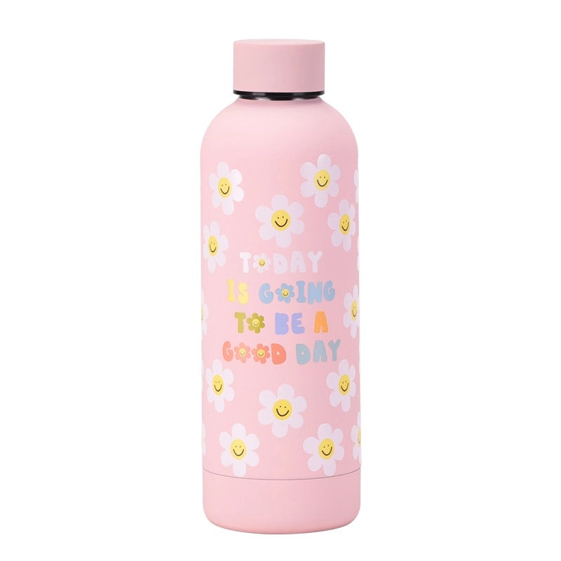 Cute Cartoon Stainless Steel Thermos Water Bottle | Drinkware & Tumblers