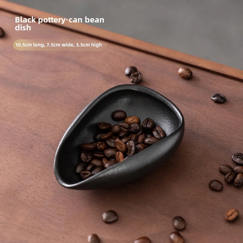 Ceramic Tea Lotus Bean Tray Spare Part for Kung Fu Tea Set Retro Black Celadon White Porcelain Tea Spoon Spatula|Tea Accessories