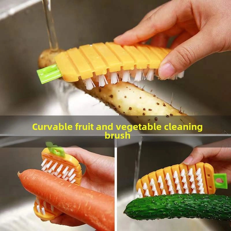 Flexible Radish and Vegetable Cleaning Brush | Kitchen Cleaning Tools