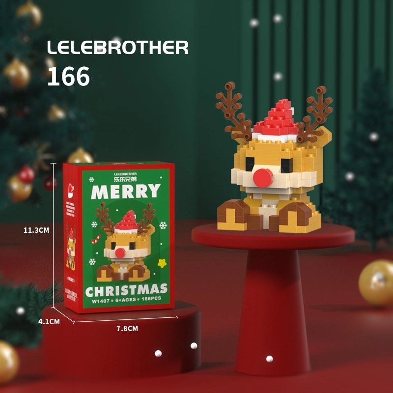 Christmas Tree Building Blocks Set Compatible with Small Particles | Kids Christmas Toys & Building Sets