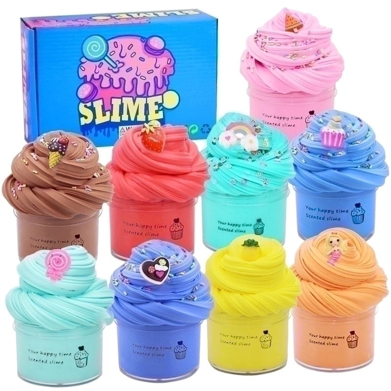 10 Pcs Ice Cream Themed Fidget Toys Cotton Mud Set|Sensory Toys & Stress Relief