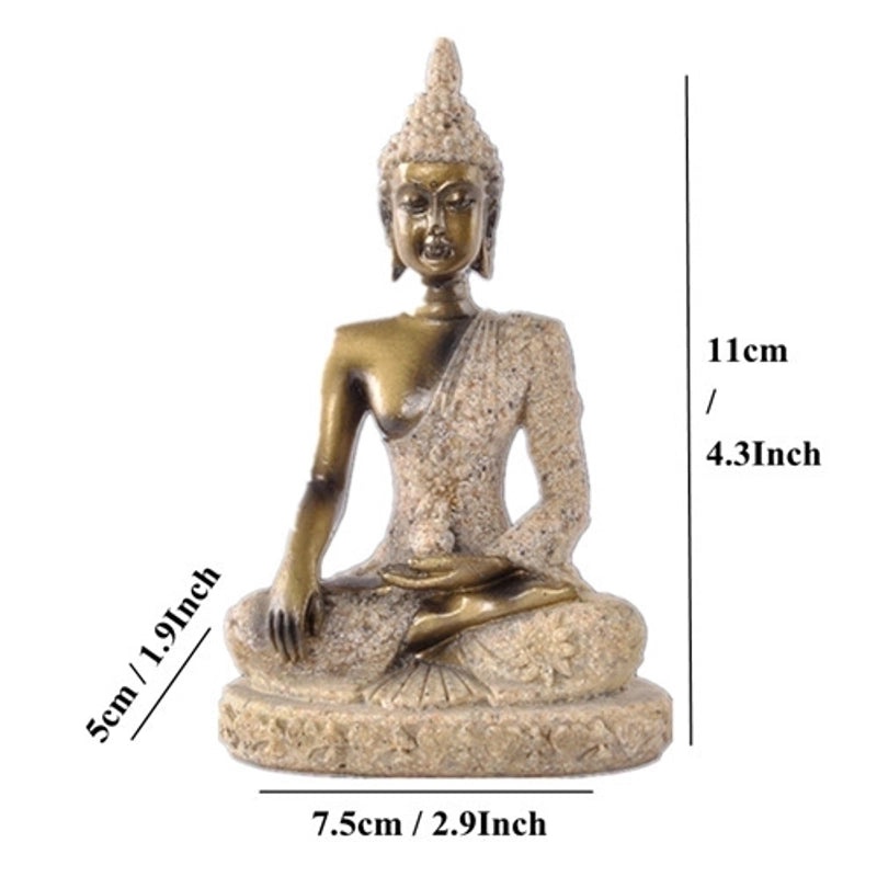 Vintage Buddha Resin Figurines for Home Decor | Home Decor & Ornaments