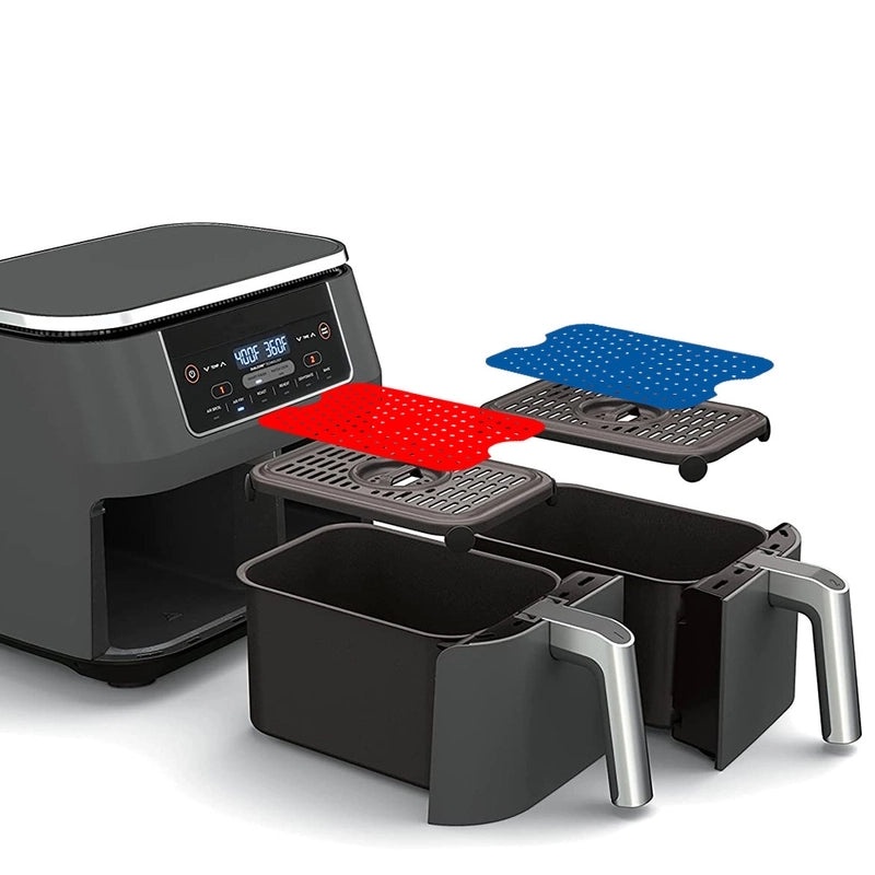 Ninja Foodi Square Silica Gel Air Fryer Mat Reusable Heat Resistant Cooking Pad|Kitchen Accessories