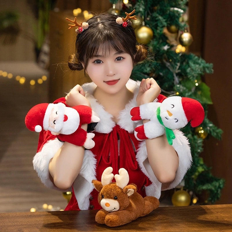 Christmas Elk Plush Ring Pop Toy Soft PP Cotton Stuffed Animal|Toys & Games Plush & Stuffed Animals