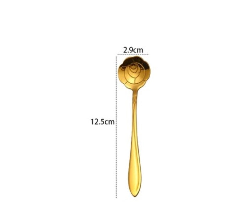 Elegant Floral Stainless Steel Spoon | Kitchen Utensils