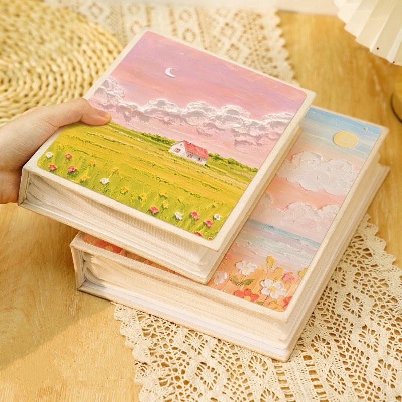 Colorful Oil Painting Suede Photo Album for Daily Fairy Princess Style|Home & Living - Photo Albums & Accessories