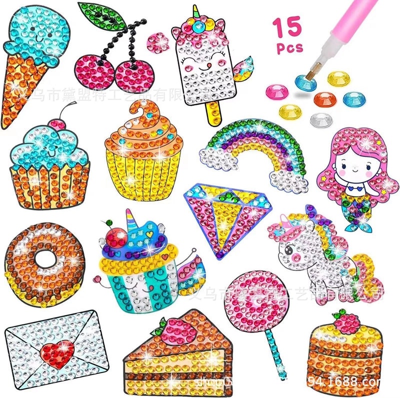 Mermaid DIY Diamond Painting Stickers for Kids | Kids Craft Supplies