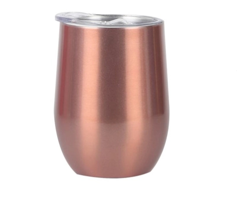 Stylish Stainless Steel Thermos Cup with Stripe and Solid Color Design | Drinkware & Thermoses