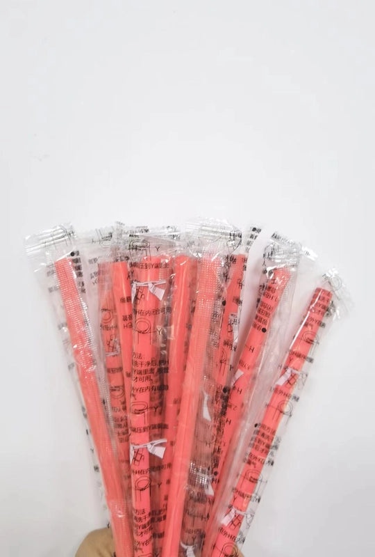 Haoqingxi Folding Silicone Straws Reusable Food Grade Easy to Clean Portable Straw Set|Kitchen & Dining