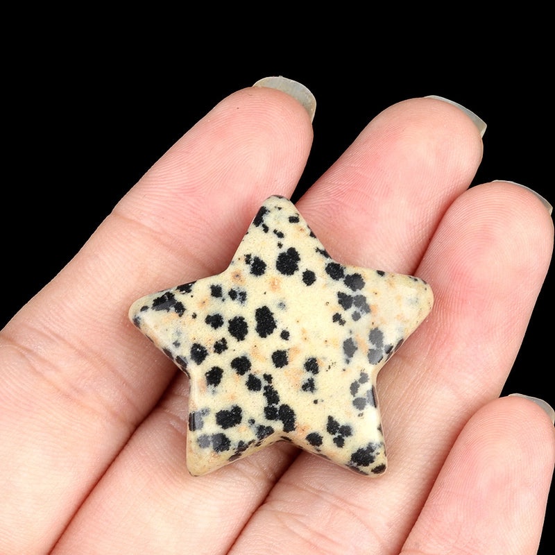 Natural Crystal Agate Star-Shaped Bead Pendant | Jewelry Accessories