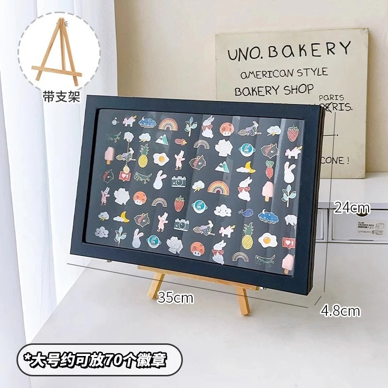 Casual Solid Color PU Leather Flannel Storage Box with Density Plate | Home Storage & Organization