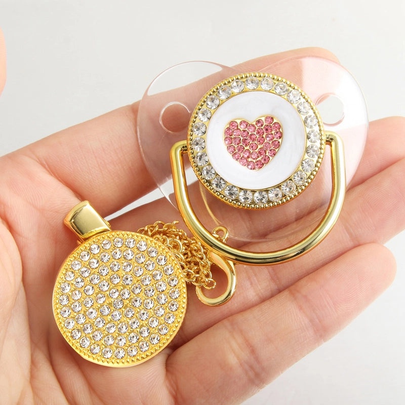 Adorable Double Heart Crown Silicone Baby Accessories|Baby Accessories & Jewelry