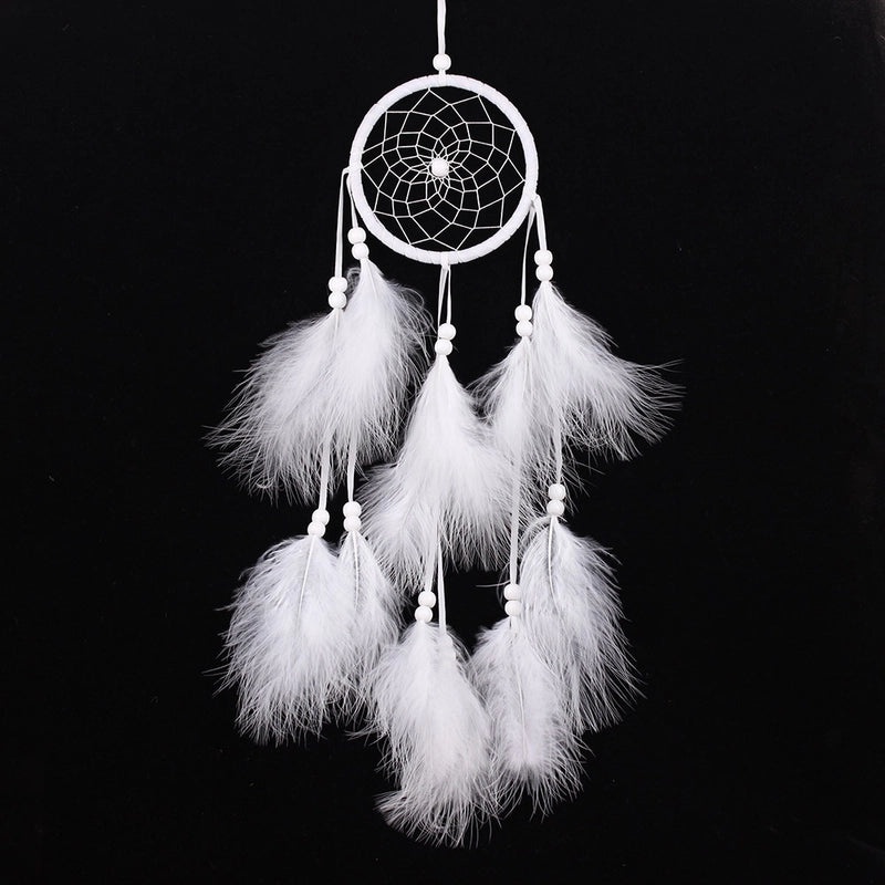 Minimalist Feather Dreamcatcher Wall Art, Boho Grid Style | Home Decor