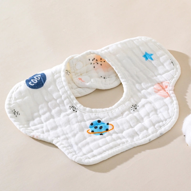 Adorable Cartoon Bear & Elephant Cotton Burp Cloths for Babies|Baby Accessories