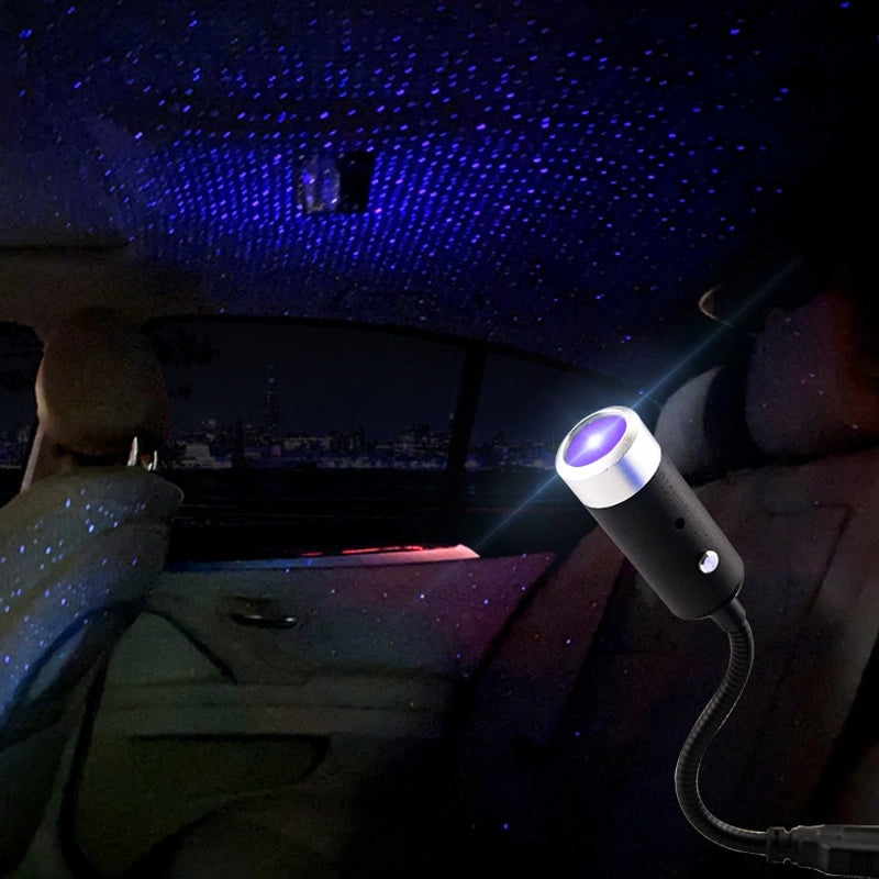 Car Star Laser Light USB Atmosphere Projector for Car Indoor Outdoor|Car Accessories Lighting