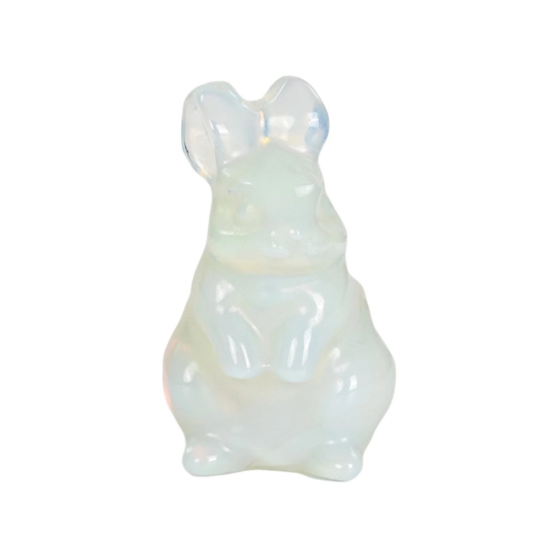 5 Pieces Minimalist Rabbit Crystal Figurines for Home Decor|Home Decor & Ornaments