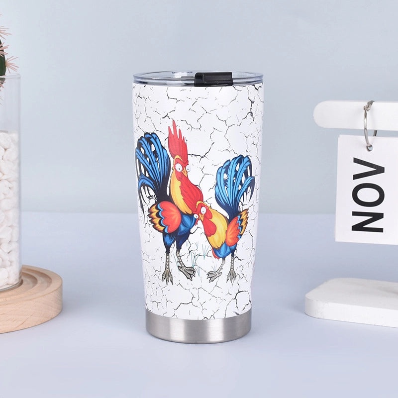 Stainless Steel 304 Thermos Cup with Animal Letter Design Casual Style 1 Piece | Drinkware & Accessories