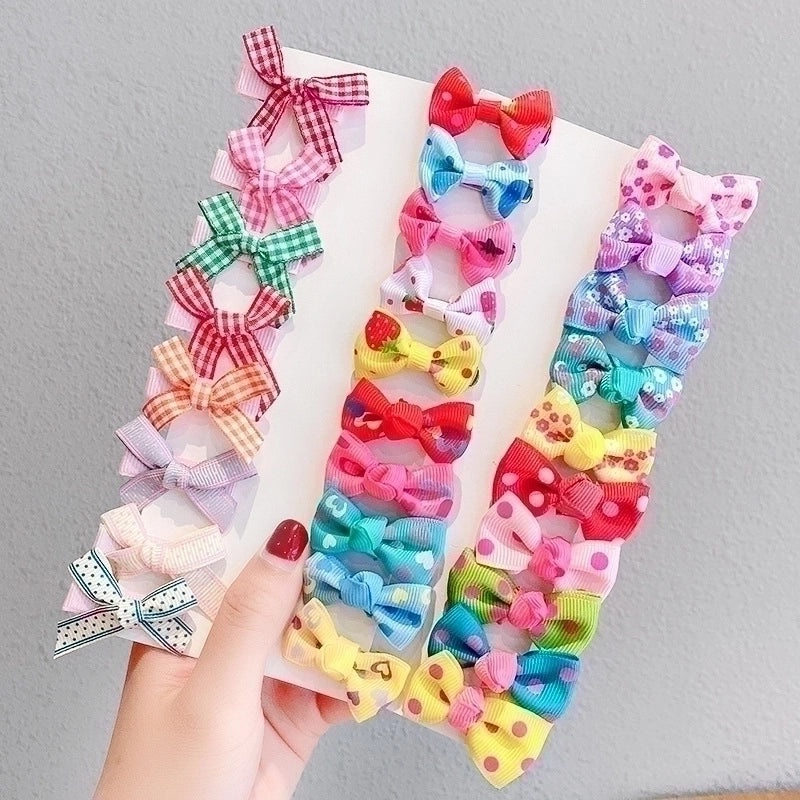 3 Pcs Baby Bow Hair Clips for Girls Cute Korean Style Small Hairpins | Kids Hair Accessories