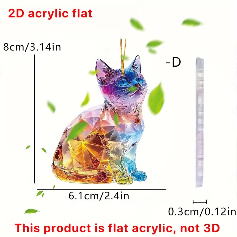 Adorable Dog and Cat Acrylic Hanging Ornaments for Wall Decor | Home Decor