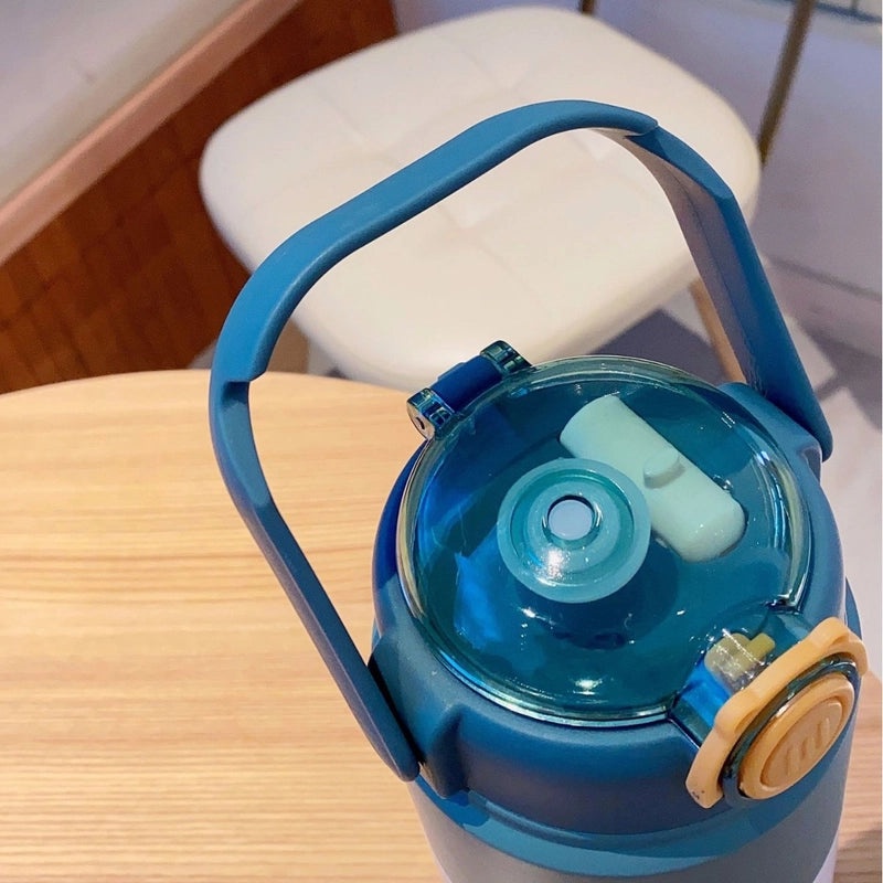 Casual Stainless Steel 304 Thermos Cup with Letter Design 201 Grade | Drinkware & Thermos Bottles