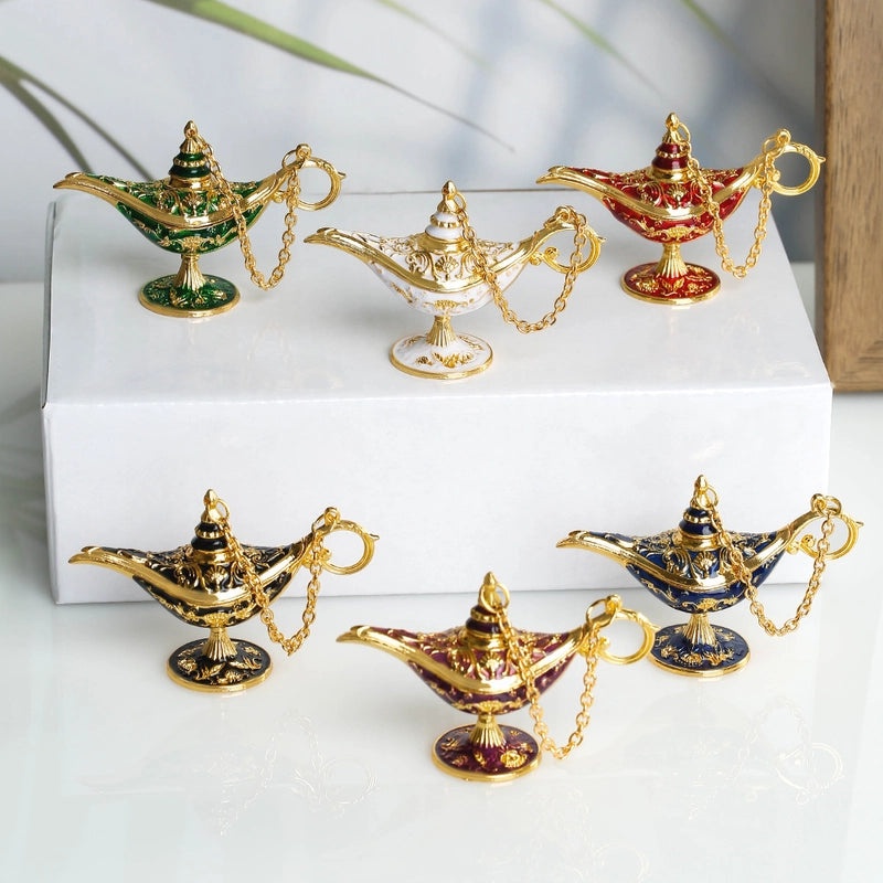 Vintage Magic Lamp Alloy Ornament Decorative Home Accent|Home Decor