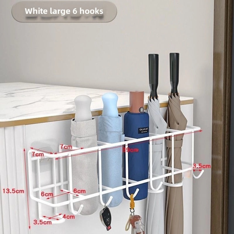 Wall-mounted Door Umbrella Rack Organizer | Home Storage & Organization