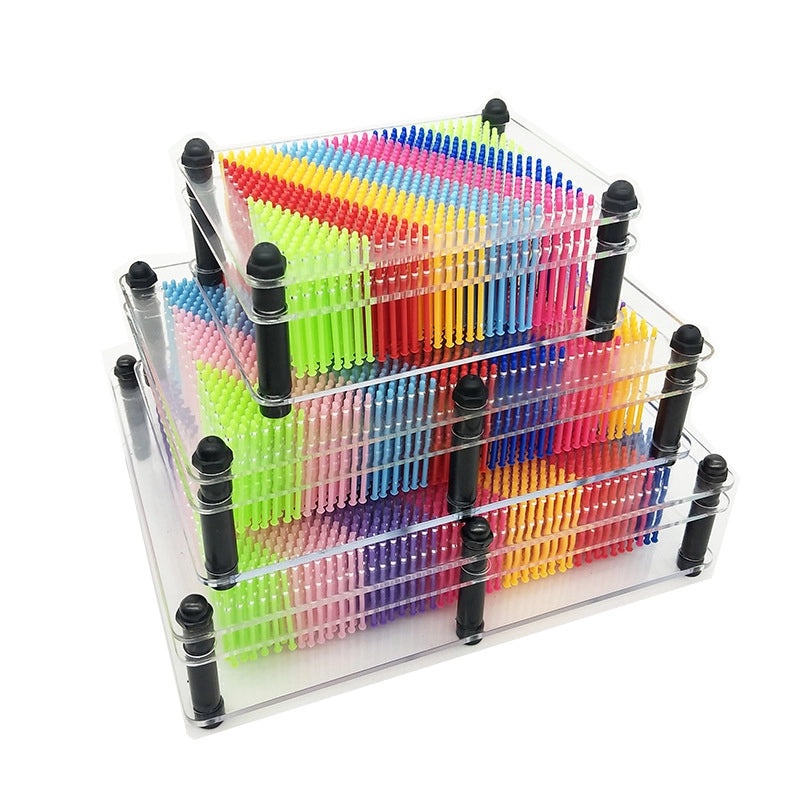 3D Rainbow Handprint Clone Toy for Kids Decompression Needle Painting | Creative Toys & Crafts