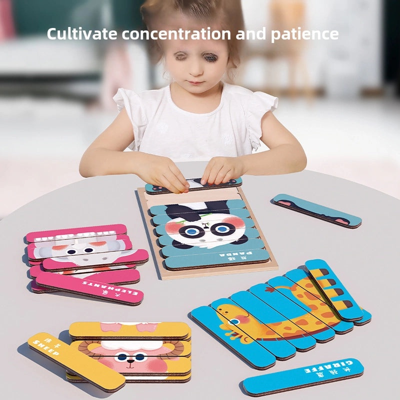 3D Animal Matching Puzzle for Kids | Early Education Toys