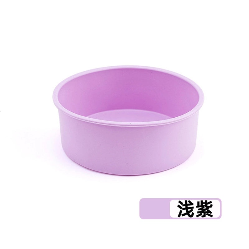 多尺寸圆形蛋糕硅胶模具 烘焙托盘 烤箱用蛋糕磨具|烘焙工具