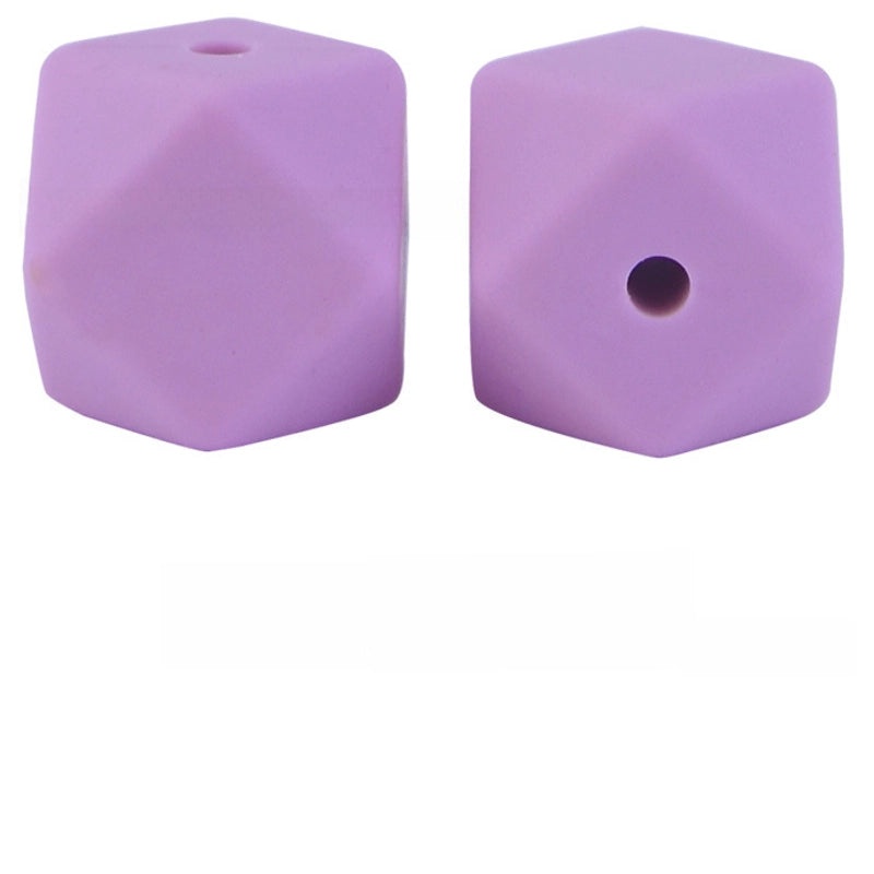 17mm Silicone Octagonal Beads for Pacifier Chains DIY Accessories | Baby & Mom Essentials