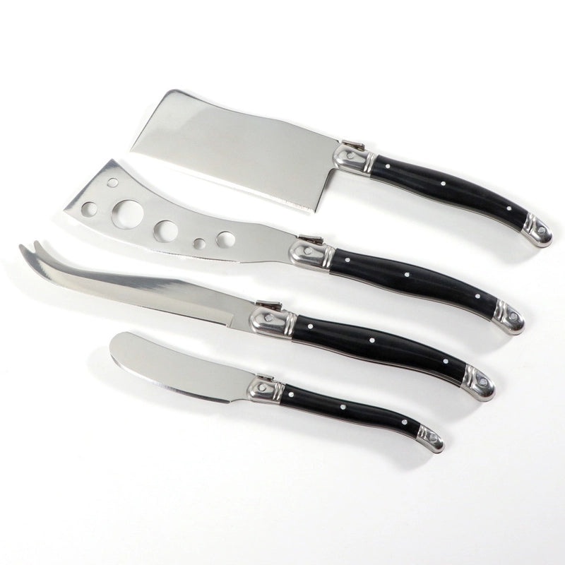 Stainless Steel Cheese Knife with Black Plastic Handle | Kitchen Utensils