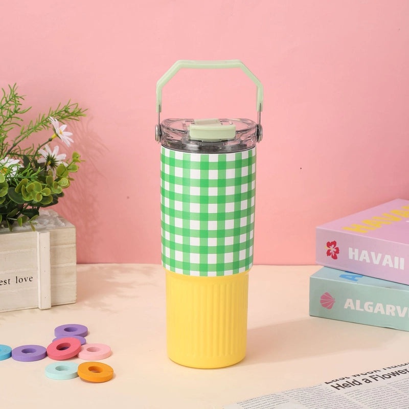 Casual Lattice 304 Stainless Steel Thermos Cup 1 Piece|Drinkware & Thermoses