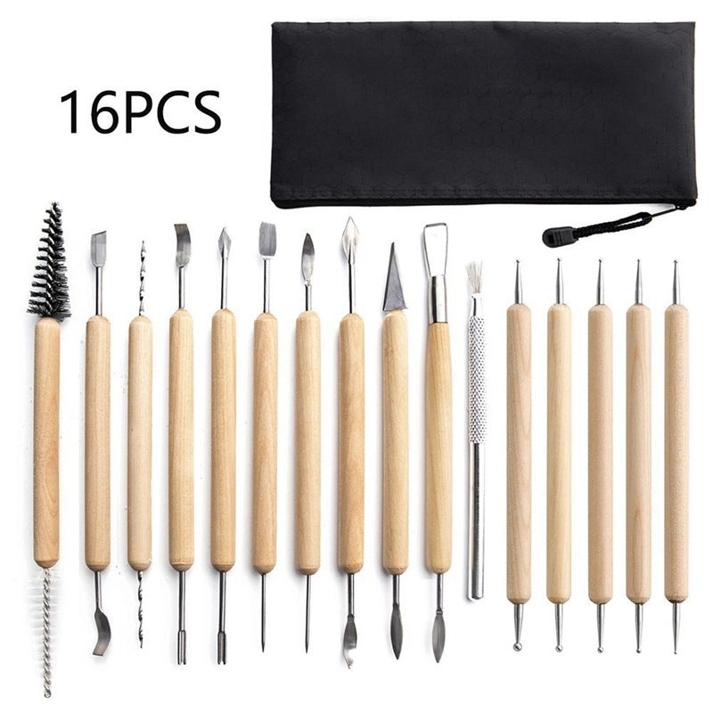 61-piece Ceramic Sculpting Tool Set Multi-specification Clay Carving Supplies for Art DIY|Art Supplies