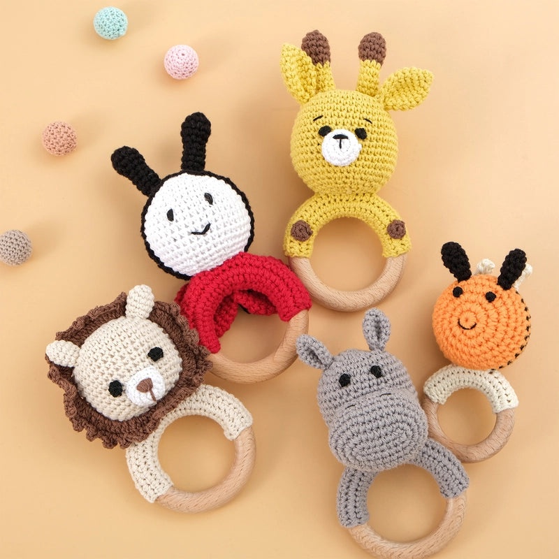 Soft Animal Plush Wooden Baby Toys | Baby & Toddler Toys