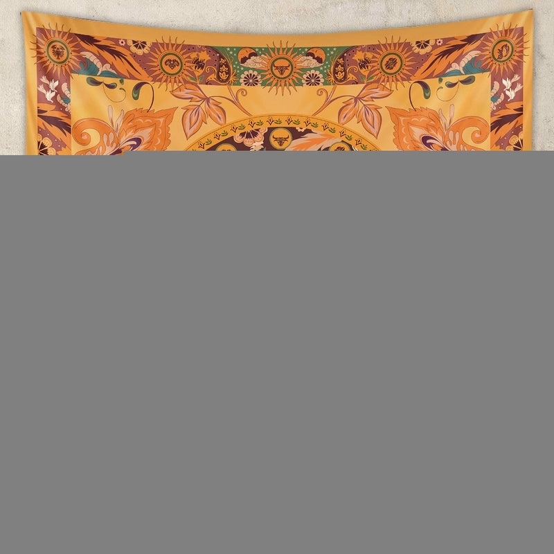 Bohemian Psychedelic Sunflower Printed Tapestry Wall Hanging | Home Decor & Wall Art