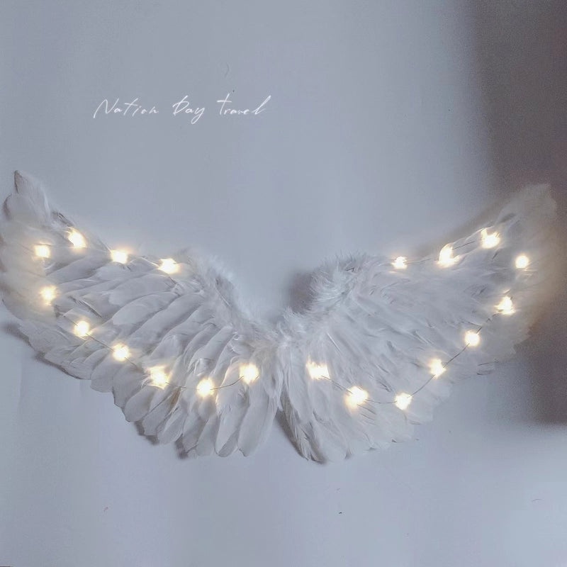 Glowing Feather Angel Wings for Kids|Children's Costumes & Accessories
