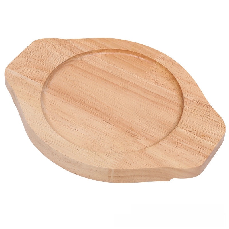 Oak Wood Heat-Resistant Insulation Mat for Casserole Stone Pot Rice Bowl Anti-Scald Solid Wood Tray|Kitchen Accessories