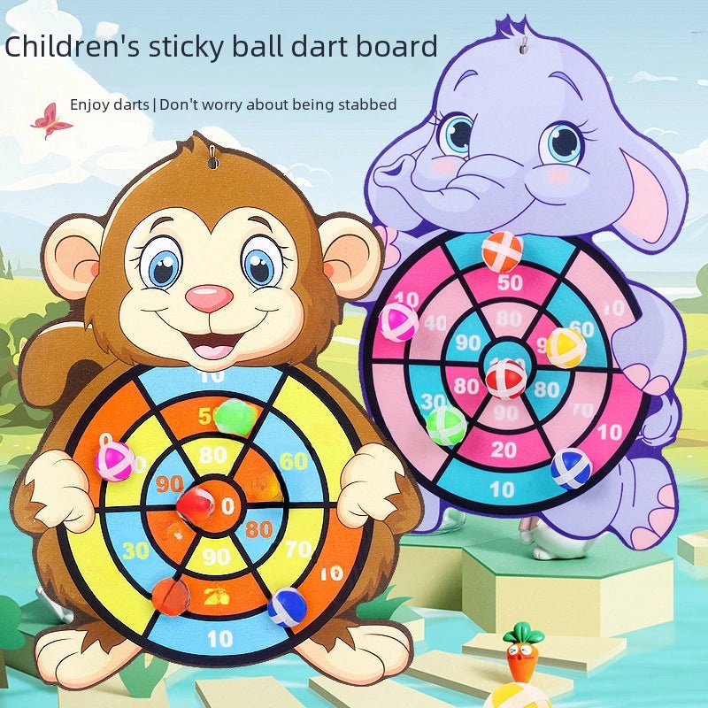 亲子互动儿童飞镖球射击玩具 粘球丢球靶 室内户外益智玩具|儿童玩具