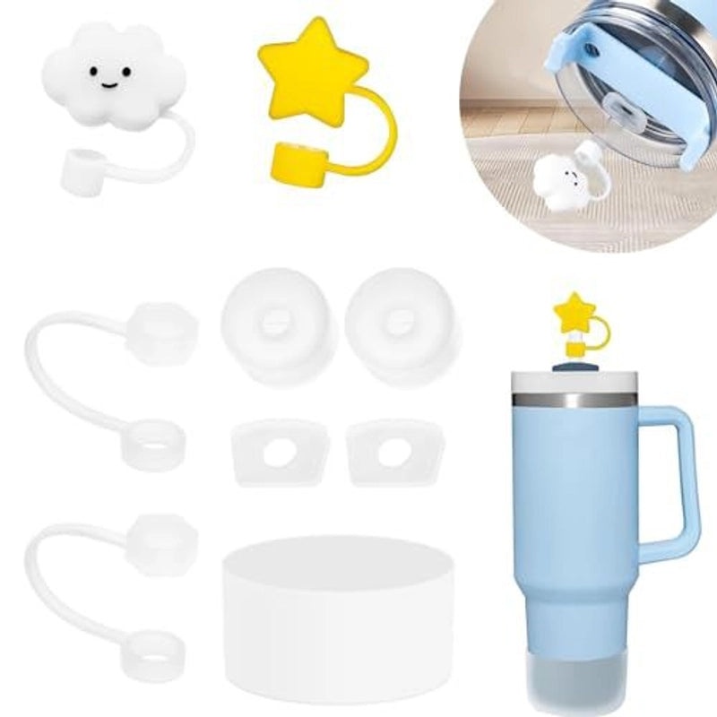 Adorable Animal Flower Silicone Cup Sleeve Set | Drinkware Accessories